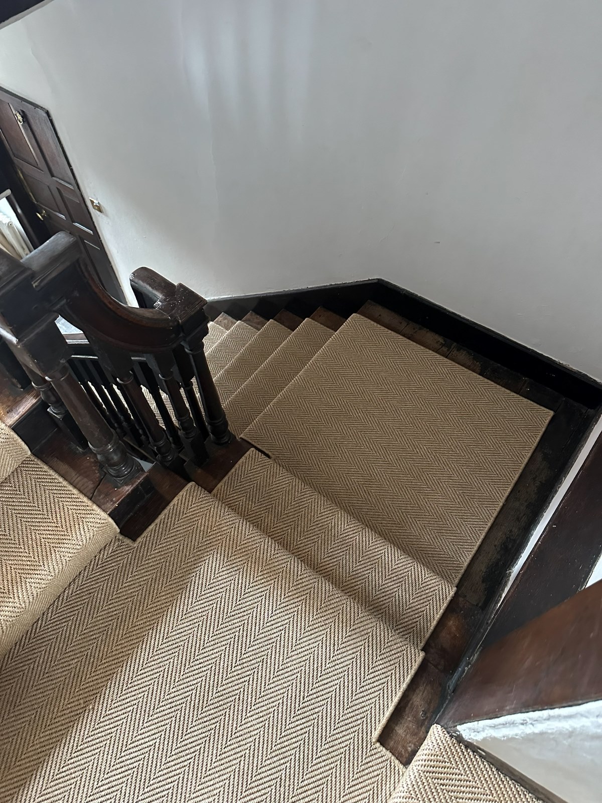 New England Woodstock NE6022 flooring on a characterful period staircase by Select Line